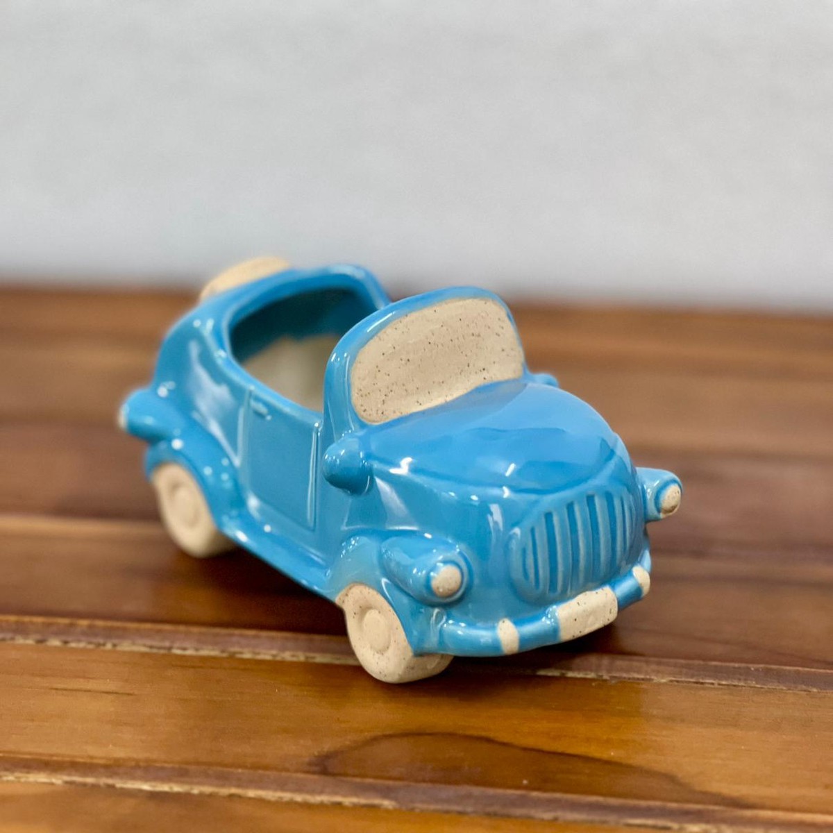 Ceramic Car Pot 6 Inch Playful Design - One Little Home Decors
