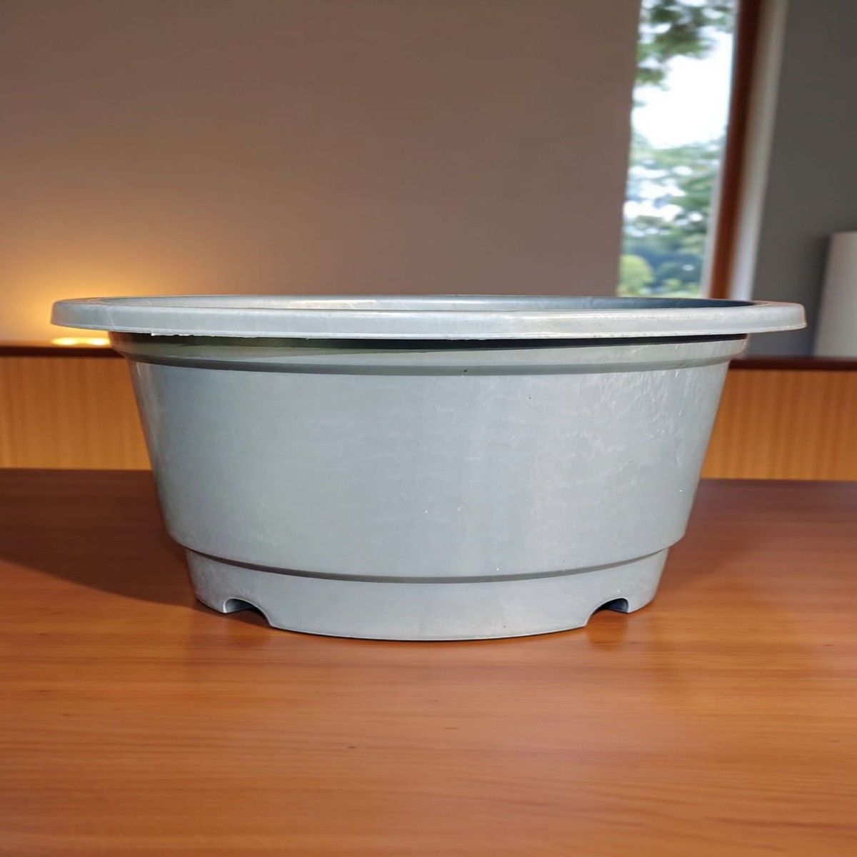Plastic Round Plant Pots Set of 10, 7x9 Inch Silve - My Garden Store