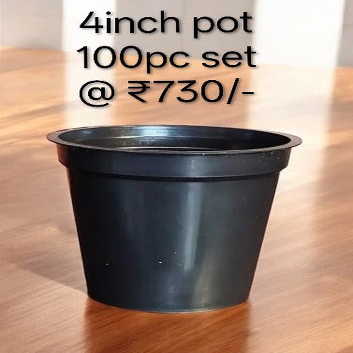 Plastic Round Pot 4-Inch (Set of 100) – My Garden Store