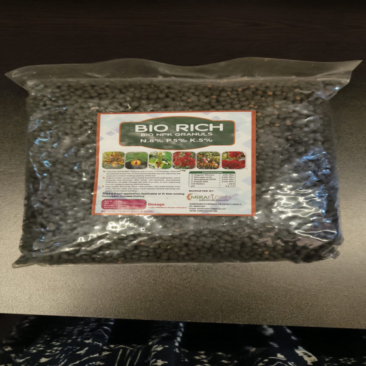 Bio Rich NPK Organic Fertilizer Granules 0.5kg - My Garden Store