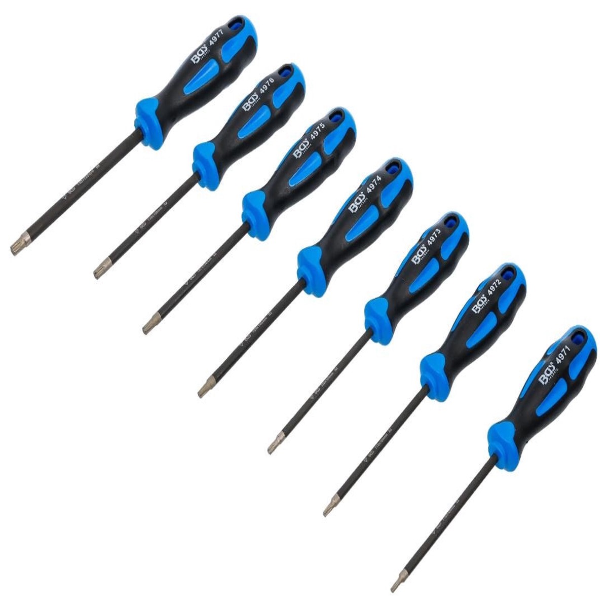 Atsuktuv rinkinys | antgaliai deimantine danga | T-Star (Torx) T10T40 | 7 vnt (4970)