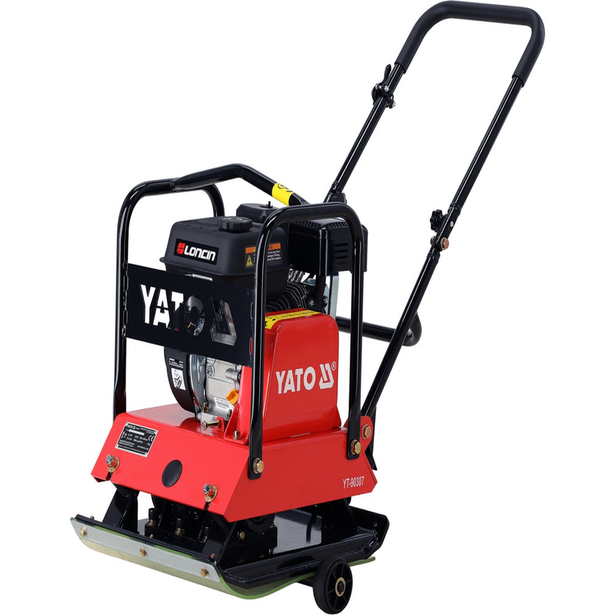 Vienkrypt vibroplokt | 20 kN | 6,5 AG | 550 440 mm | su transportavimo ratukais (YT-90307)