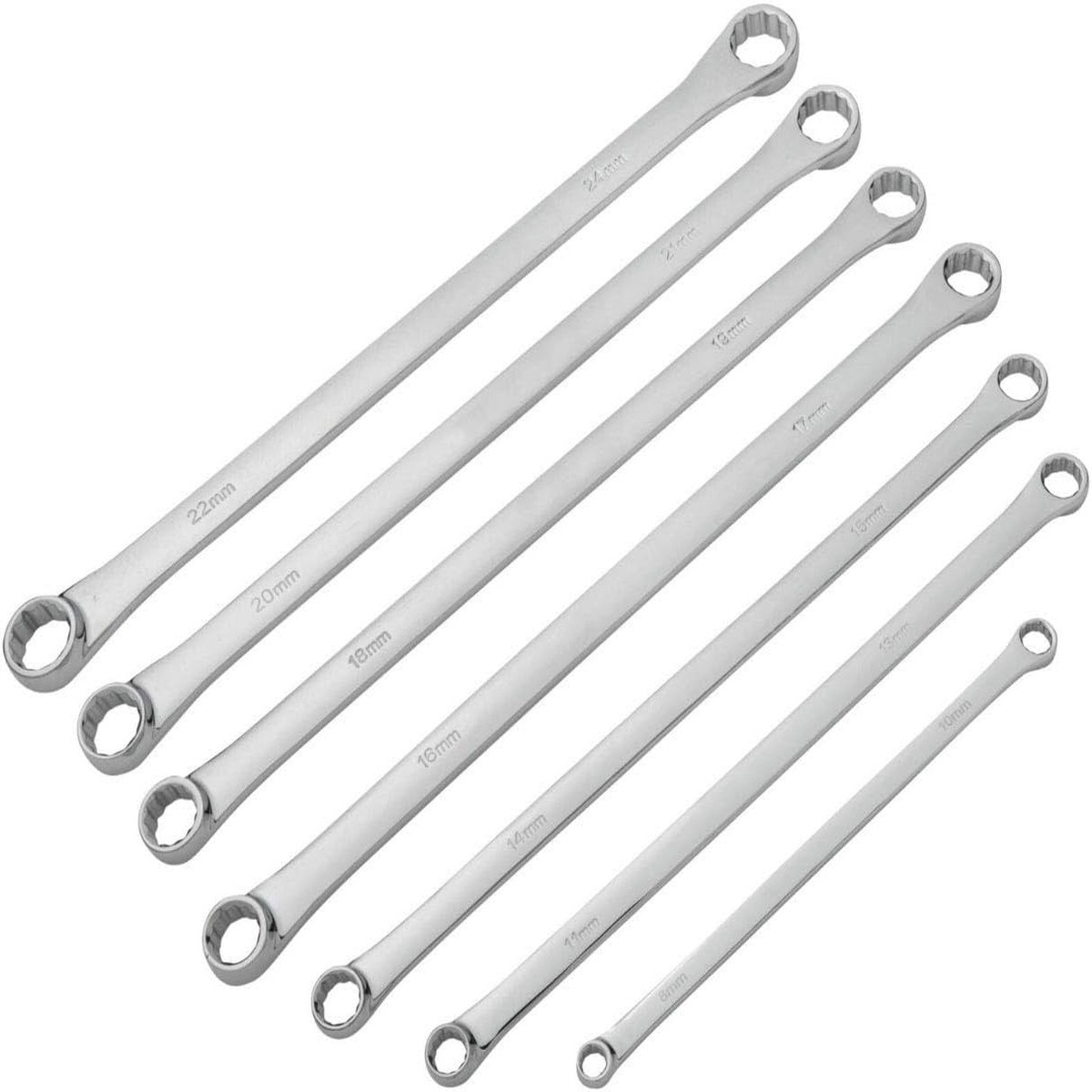 Dvigubo iedo rakt rinkinys | ilgas tipas | 8 - 24 mm | 7 vnt. (SK5007)