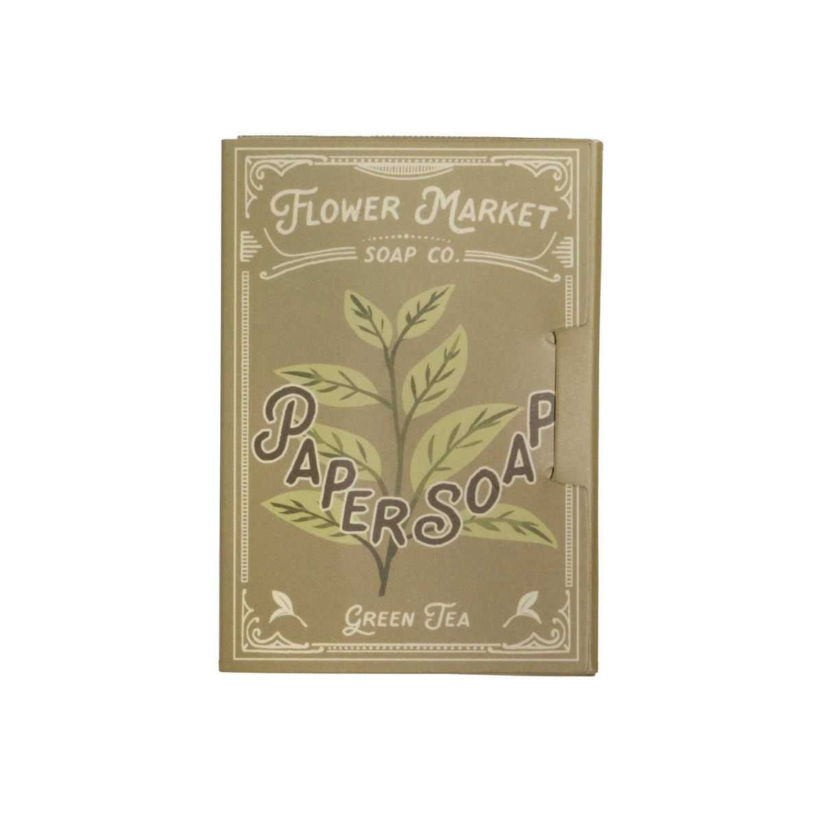 Paper Soap Green Tea Scent, Travel Size, 50 Sheets