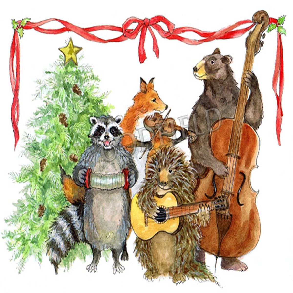 #765 – Christmas Band Notecard