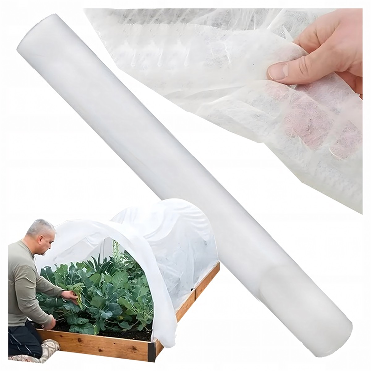 Talvine kaitsev agrotekstiil taimedele 15 1 m 50 g, valge RC-K-1350-13731