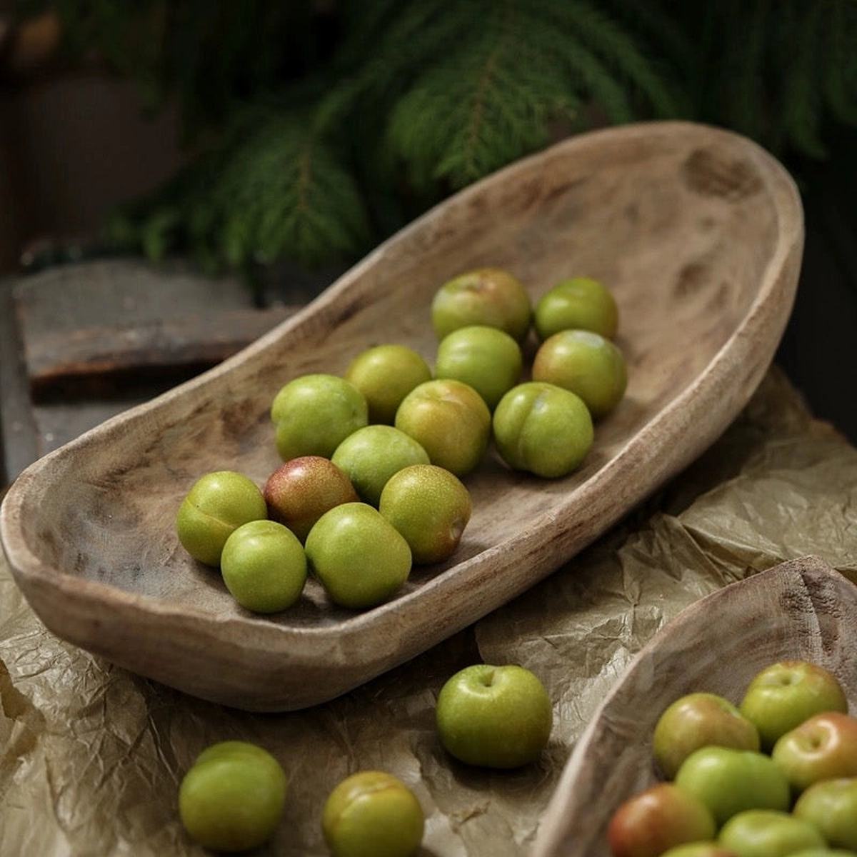 Wooden Fruit Platter