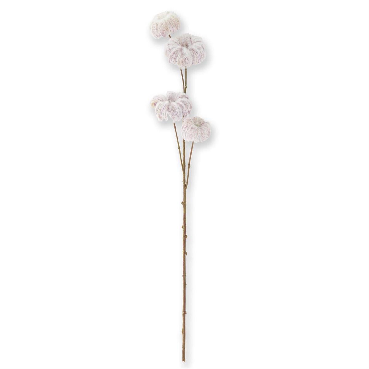 25" Light Purple Flocked Clematis Spray