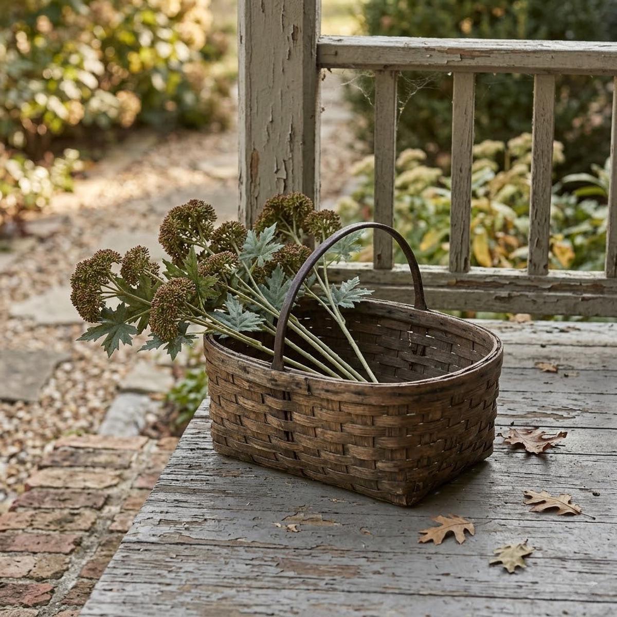 28″ Dark Green Sedum Stem