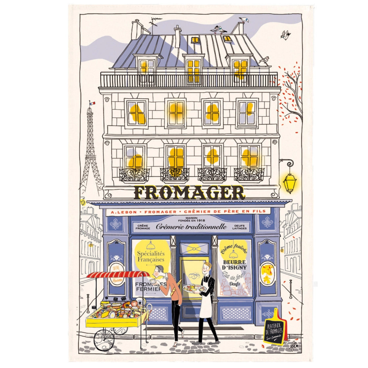 French Shop Dish Towel - The Fromager