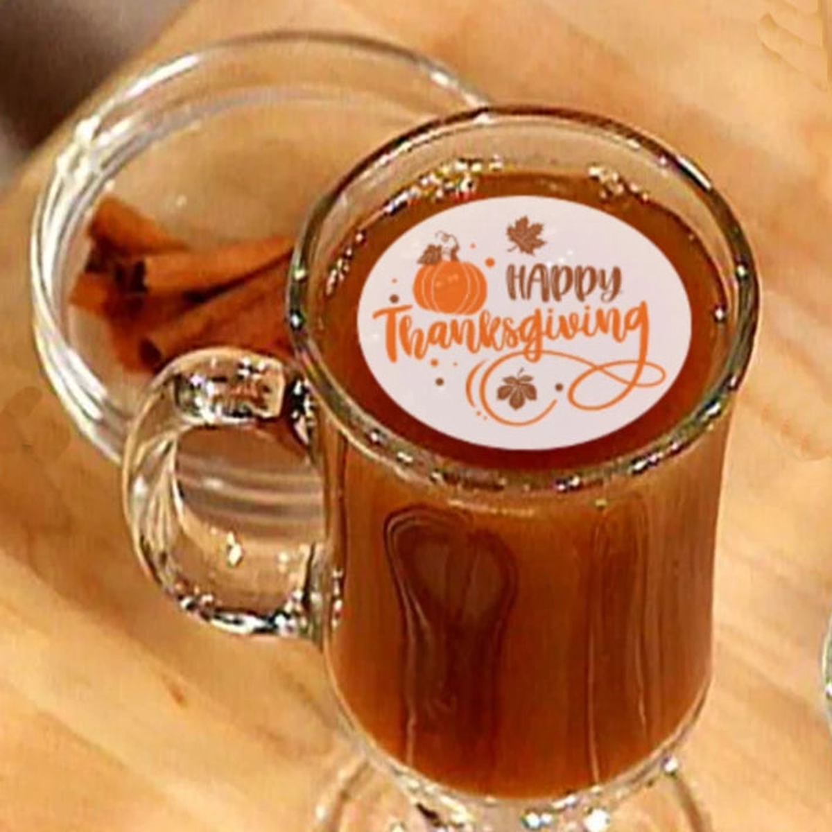 Happy Thanksgiving Drink Toppers - Package of 12
