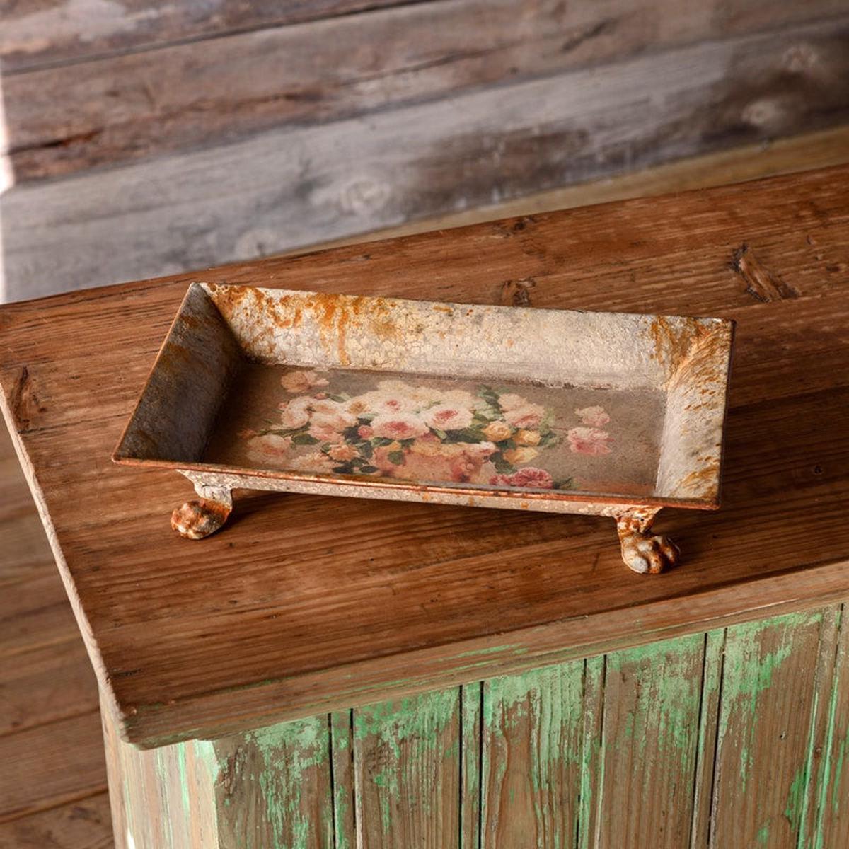 The Rose Tole Tray